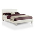 thumbnail image 1 of Furniture of America Mellie Faux Leather Bed, California King, White, 1 of 3