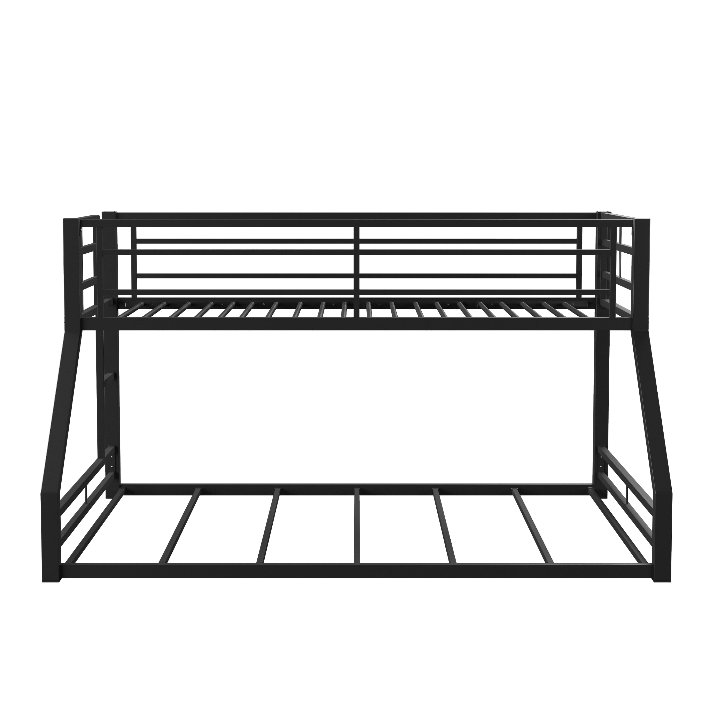 Furniture of America Melm Metal Bunk Bed Low Profile, TwinoverQueen