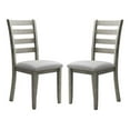 thumbnail image 1 of Furniture of America Mente Wood Padded Side Chairs in Gray (Set of 2), 1 of 8