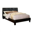 thumbnail image 1 of Furniture of America Mevea Faux Leather King Platform Bed in Espresso, 1 of 5