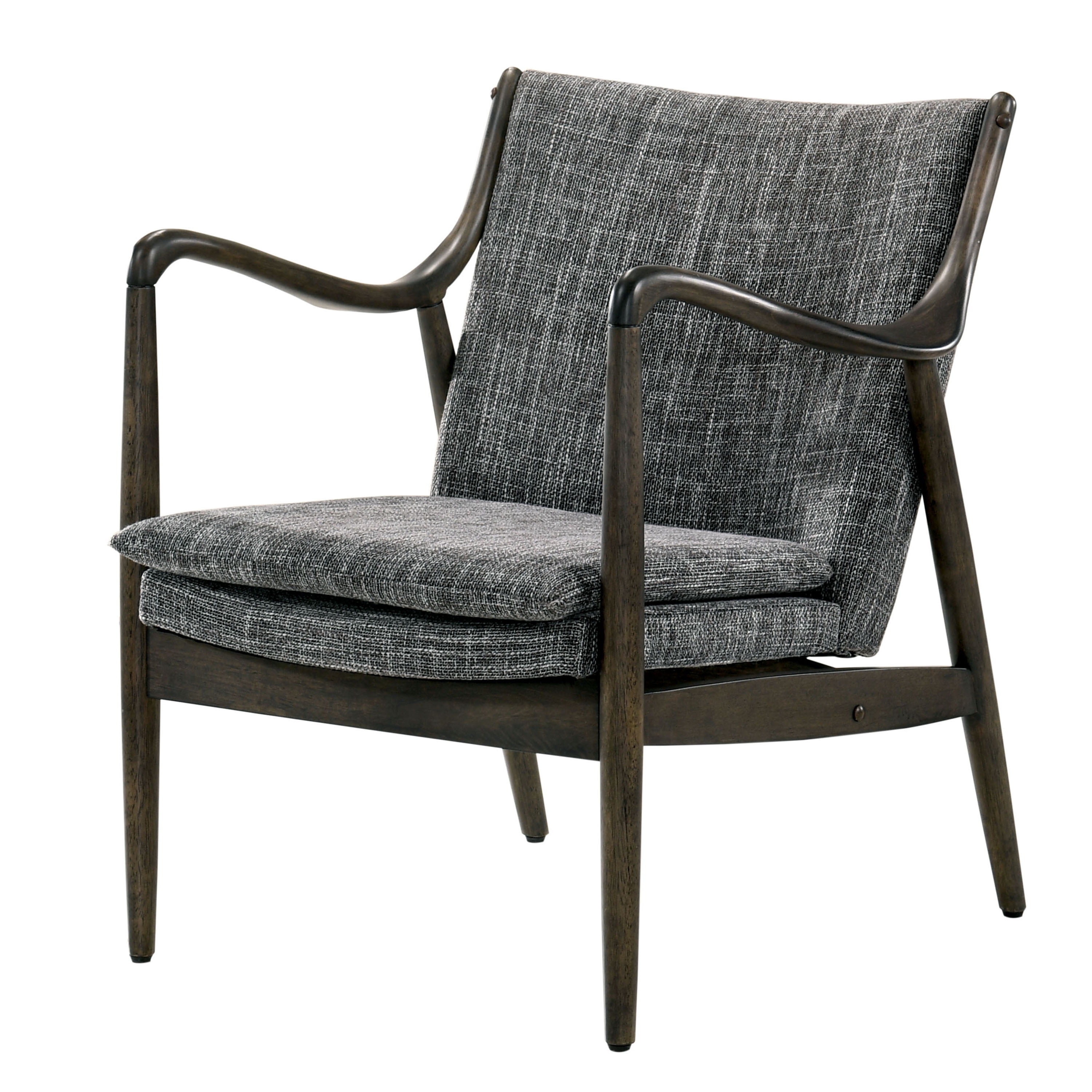 Furniture of America Mid-Century Fabric Thierry Accent Chair, Gray
