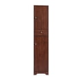thumbnail image 1 of Furniture of America Miki Wood 5-Shelf Pantry Cabinet, Vintage Walnut, 1 of 13