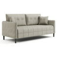 thumbnail image 1 of Furniture of America Mjuk Chenille Tufted Sofa, Light Gray, 1 of 6