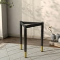 thumbnail image 1 of Furniture of America Modu Solid Wood Black Indoor End Table Base Legs, 1 of 19