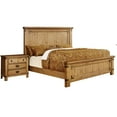 thumbnail image 1 of Furniture of America Moira I Bedroom Set, 1 California King Bed, 1 Nightstand, Weathered Elm, 1 of 6