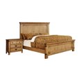 thumbnail image 1 of Furniture of America Moira II Bedroom Set, 1 Eastern King Bed, 1 Nightstand, Weathered Elm, 1 of 5