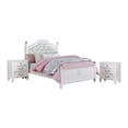 thumbnail image 1 of Furniture of America Mondu 3-Piece White Wood Bedroom Set - Twin + 2 Nightstands, 1 of 14