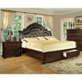 thumbnail image 1 of Furniture of America Moore 2-Piece Queen Panel Bedroom Set in Brown Cherry, 1 of 4