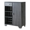 thumbnail image 1 of Furniture of America Morchi Modern Wood 12-Bottle Buffet in Dark Gray, 1 of 10