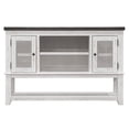 thumbnail image 1 of Furniture of America Muschamp Solid Wood Multi-Storage Server in Gray, 1 of 5