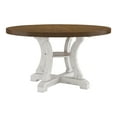 thumbnail image 1 of Furniture of America Muschamp Wood Dining Table in Antique White and Dark Oak, 1 of 11