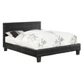 thumbnail image 1 of Furniture of America Nicole Faux Leather Full Platform Bed in Black, 1 of 9