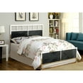 thumbnail image 1 of Furniture of America  Nols Modern 2-Piece Metal Headboard and Footboard Set Black/Chrome Full, 1 of 5
