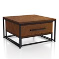 thumbnail image 1 of Furniture of America Noote Wood 2-Piece Nesting Tables Set with Drawer in Brown, 1 of 5