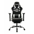 thumbnail image 1 of Furniture of America Haver Adjustable Gaming Chair, White and Black, 1 of 15