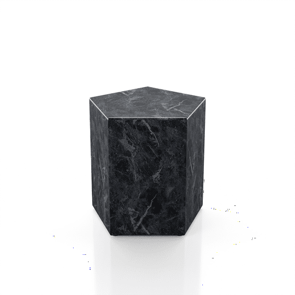 Furniture of America Nova Contemporary Pentagon End Table, Black