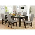 thumbnail image 1 of Furniture of America Numara 7 Piece Extendable Dining Set in Walnut, 1 of 4