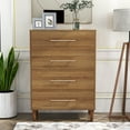 thumbnail image 1 of Furniture of America Odessa 4-Drawer Wood Light Oak Chest, 1 of 8