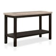 thumbnail image 1 of Furniture of America Oglin Transitional Wood 1-Shelf Console Table in Walnut, 1 of 4