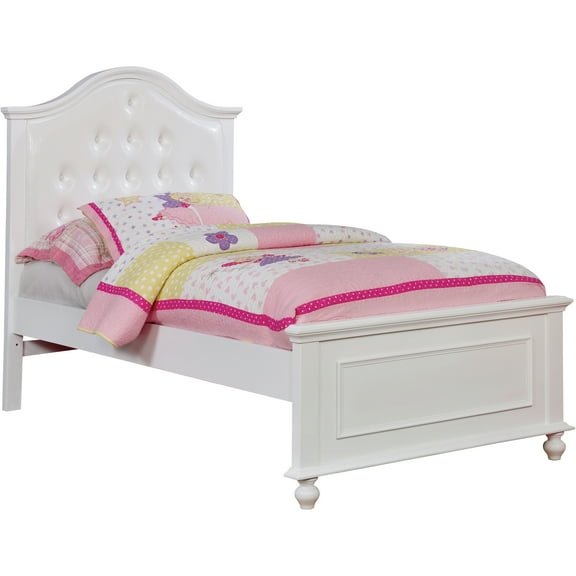 Furniture of America Oscar Platform Bed, Full, White