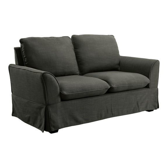 Furniture of America Osilla Fabric Upholstery Loveseat in Gray