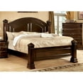 thumbnail image 1 of Furniture of America Oulette Transitional Wood Queen Poster Bed in Cherry, 1 of 7