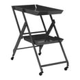 thumbnail image 1 of Furniture of America Perth Modern Metal 2-Shelf Serving Cart, Black, 1 of 5