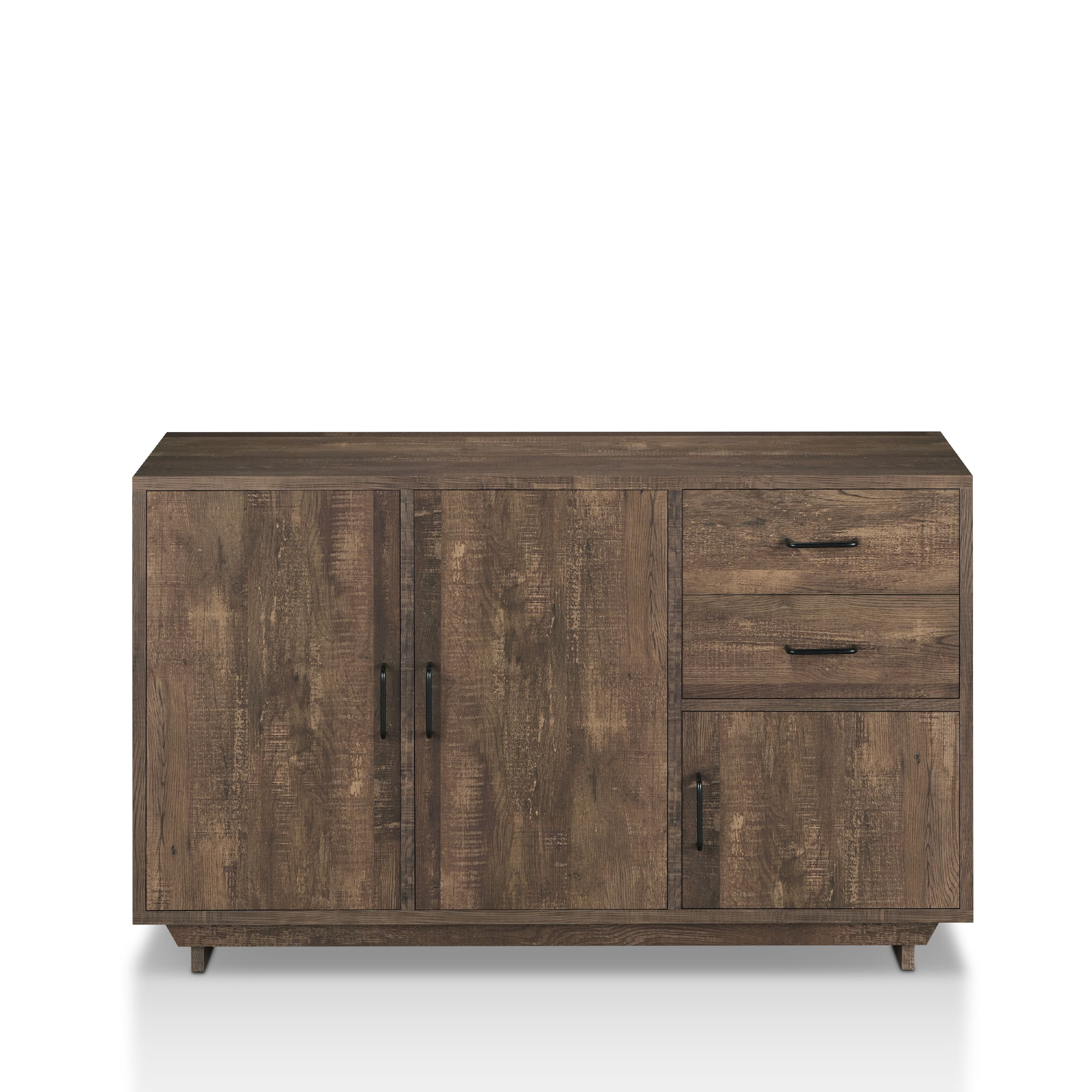 Furniture of America Peter Multi-Storage Buffet, Reclaimed Oak
