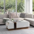 thumbnail image 1 of Furniture of America Podd Contemporary White 49-inch 3-Shelf Coffee Table by, 1 of 4