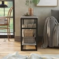 thumbnail image 1 of Furniture of America Quint 1-Shelf Wood Indoor End Table, Vintage Gray Oak, 1 of 8