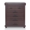 Furniture of America Quinton Rustic 6-Drawer Chest, Espresso - Walmart.com