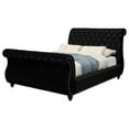thumbnail image 1 of Furniture of America Rabin Platform Bed, California King, Black, 1 of 4