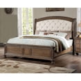 thumbnail image 1 of Furniture of America Racha Transitional Wood Tufted Queen Bed in Natural Tone, 1 of 4