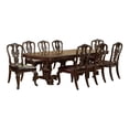 thumbnail image 1 of Furniture of America Ramsaran Solid Wood 9-Piece Extendable Dining Set in Cherry, 1 of 10