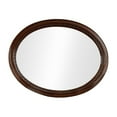 thumbnail image 1 of Furniture of America Ramsaran Traditional Wood Frame Oval Mirror in Brown Cherry, 1 of 5