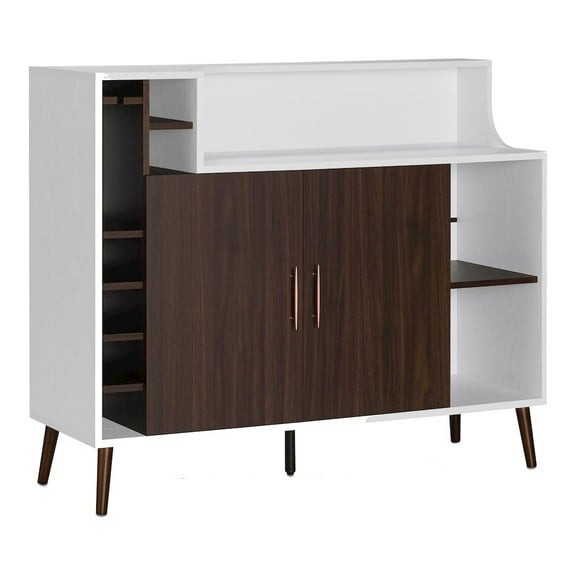 Furniture of America Reid Modern Wood Multi-Storage Buffet in White