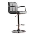 thumbnail image 1 of Furniture of America Reiley Modern Metal Adjustable Bar Stool in Gray, 1 of 8