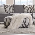 thumbnail image 1 of Furniture of America Rena Transitional Chenille Square Ottoman in Gray, 1 of 1