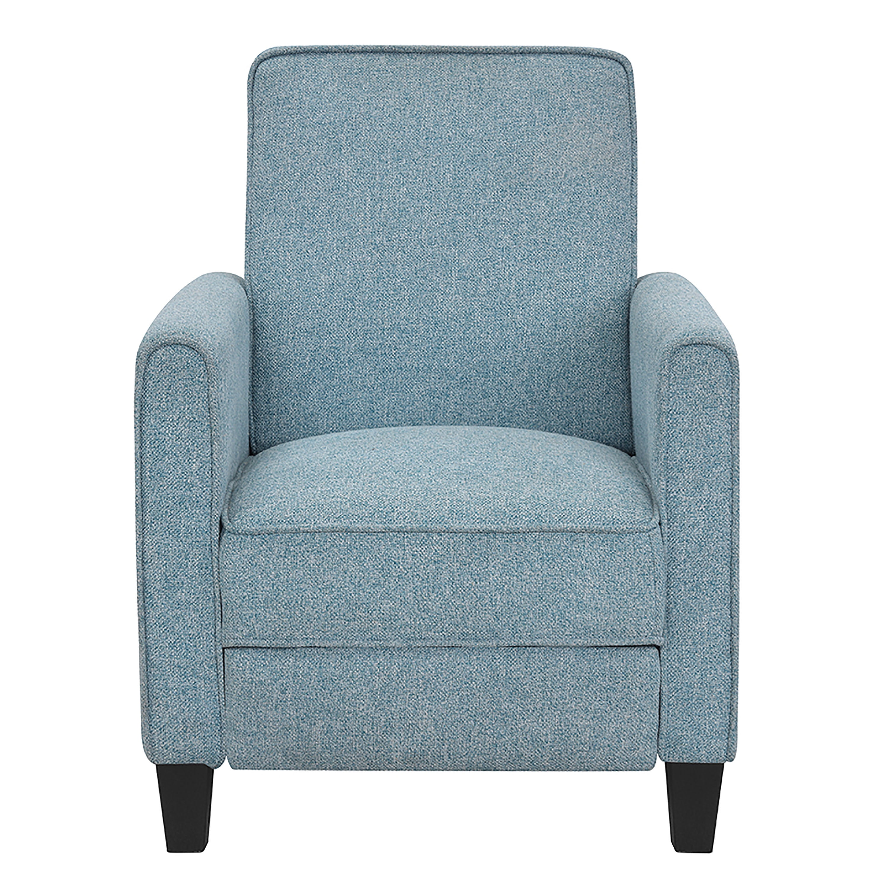 Furniture of America Rengo Linen Upholstered Recliner, Blue