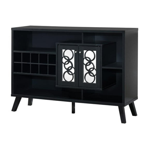 Furniture of America Rewest Wood Multi-Storage Buffet in Cappuccino