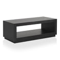 thumbnail image 1 of Furniture of America Robbs Modern Bottom Shelf Coffee Table, Black, 1 of 6