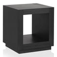 thumbnail image 1 of Furniture of America Robbs Modern Bottom Shelf End Table, Black, 1 of 5
