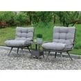 thumbnail image 1 of Furniture of America Roche Patio Chair in Gray (Set of 2), 1 of 4