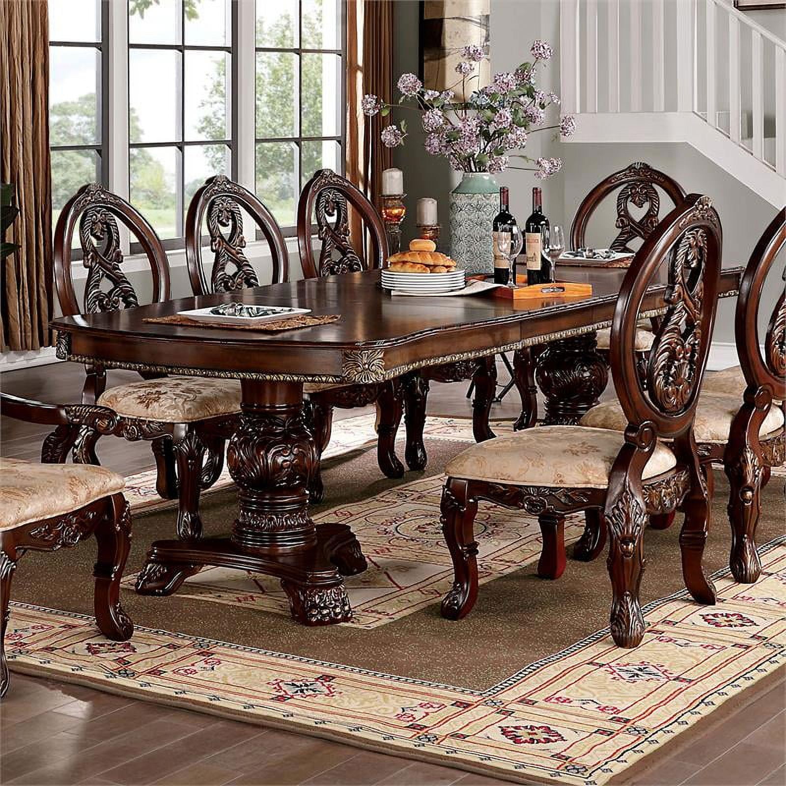 Traditional wood dining table online