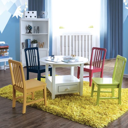 Furniture of America Rowley I Multi-color 5-Piece Kids Round Table Set