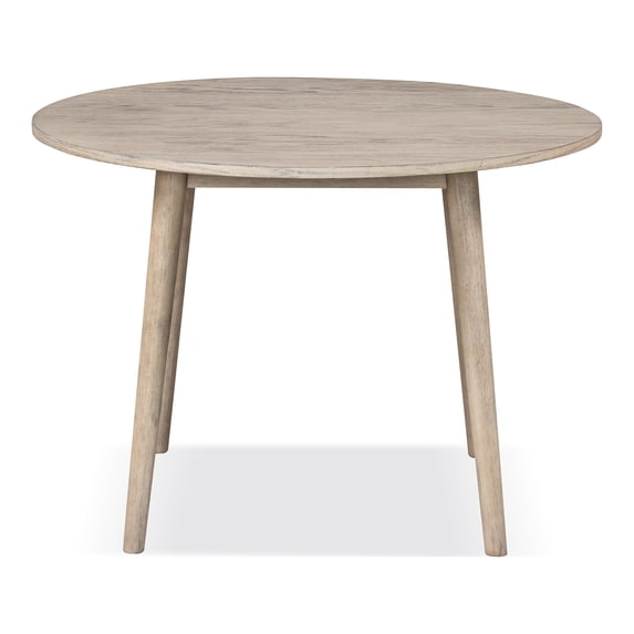 Furniture of America Rusenta Solid Wood 42-inch Round Dining Table, Natural Oak