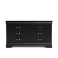 thumbnail image 1 of Furniture of America Rycia Traditional 6-Drawer Dresser, Black, 1 of 14