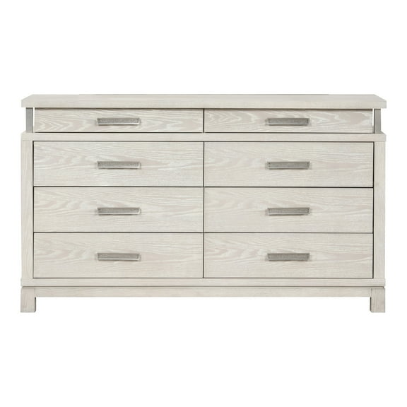 Furniture of America Sagnet Adult Transitional 8-Drawer Dresser, Weathered Gray