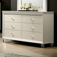 thumbnail image 1 of Furniture of America San Angelo Adult Modern 6-Drawer Dresser, Pearl White, 1 of 8