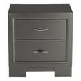 thumbnail image 1 of Furniture of America Santi Wood Acrylic Hardware 2-Drawer Nightstand in Gray, 1 of 5